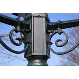 Donkergroen/Zwarte Tuinlantaarn met 3 Armen (215 cm) - 35% Korting