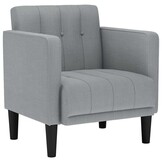 vidaXL Fauteuil Lichtgrijs - 57% Korting