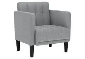 vidaXL Fauteuil Lichtgrijs Stof 59% Korting