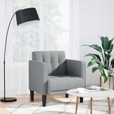 vidaXL Fauteuil Lichtgrijs - 57% Korting