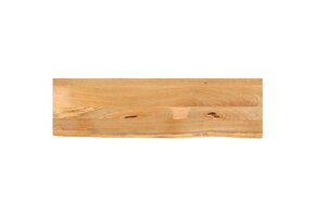 Tafelblad Mangohout met Natuurlijke Rand 110x40cm - 34% Korting!