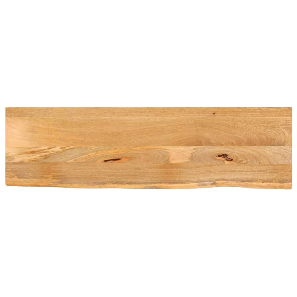 Massief Mangohouten Tafelblad met Natuurlijke Rand 110x40cm - 41% Korting