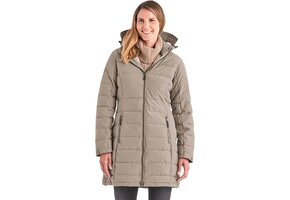 Dames Parka Grij 44 US 14 - Waterafstotend, 65% Korting