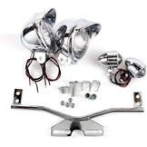 Motorfiets Extra Koplampen Chroom (2 stuks) - 29% Korting
