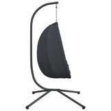 Antraciet Hangstoel met Standaard & Stalen Frame - 35% Korting