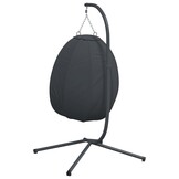Antraciet Hangstoel met Standaard & Stalen Frame - 35% Korting