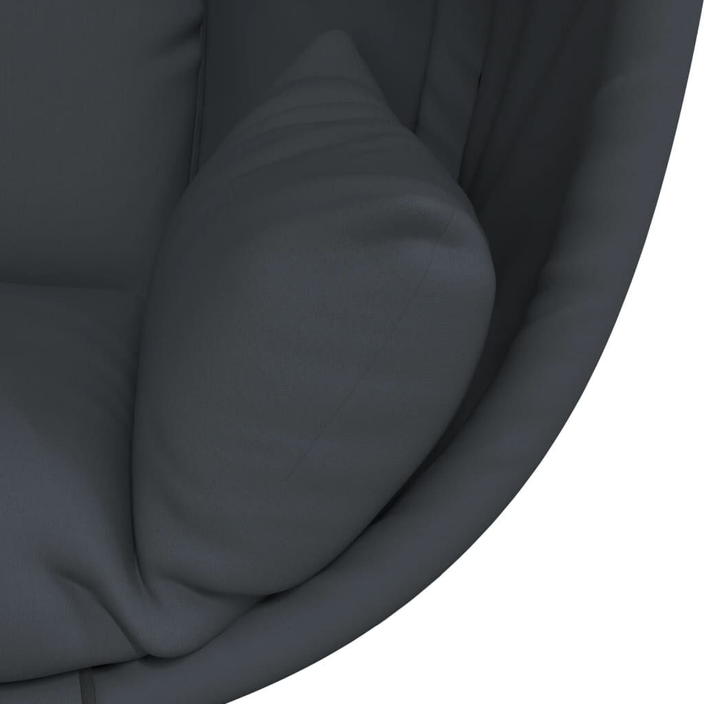 Antraciet Hangstoel met Standaard & Stalen Frame - 35% Korting