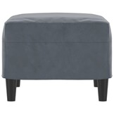 Voetenbank Donkergrijs Kunstleer 60x50x41 cm - 34% Korting