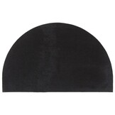 Halfronde Deurmat Kokosvezel Zwart 50x80cm - 59% Korting