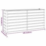 Verhoogde plantenbak van cortenstaal (160x40x77cm) - 34% Korting
