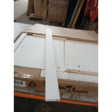 Halbank Massief Grenenhout Wit - 80x40x60 cm - 72% Korting!