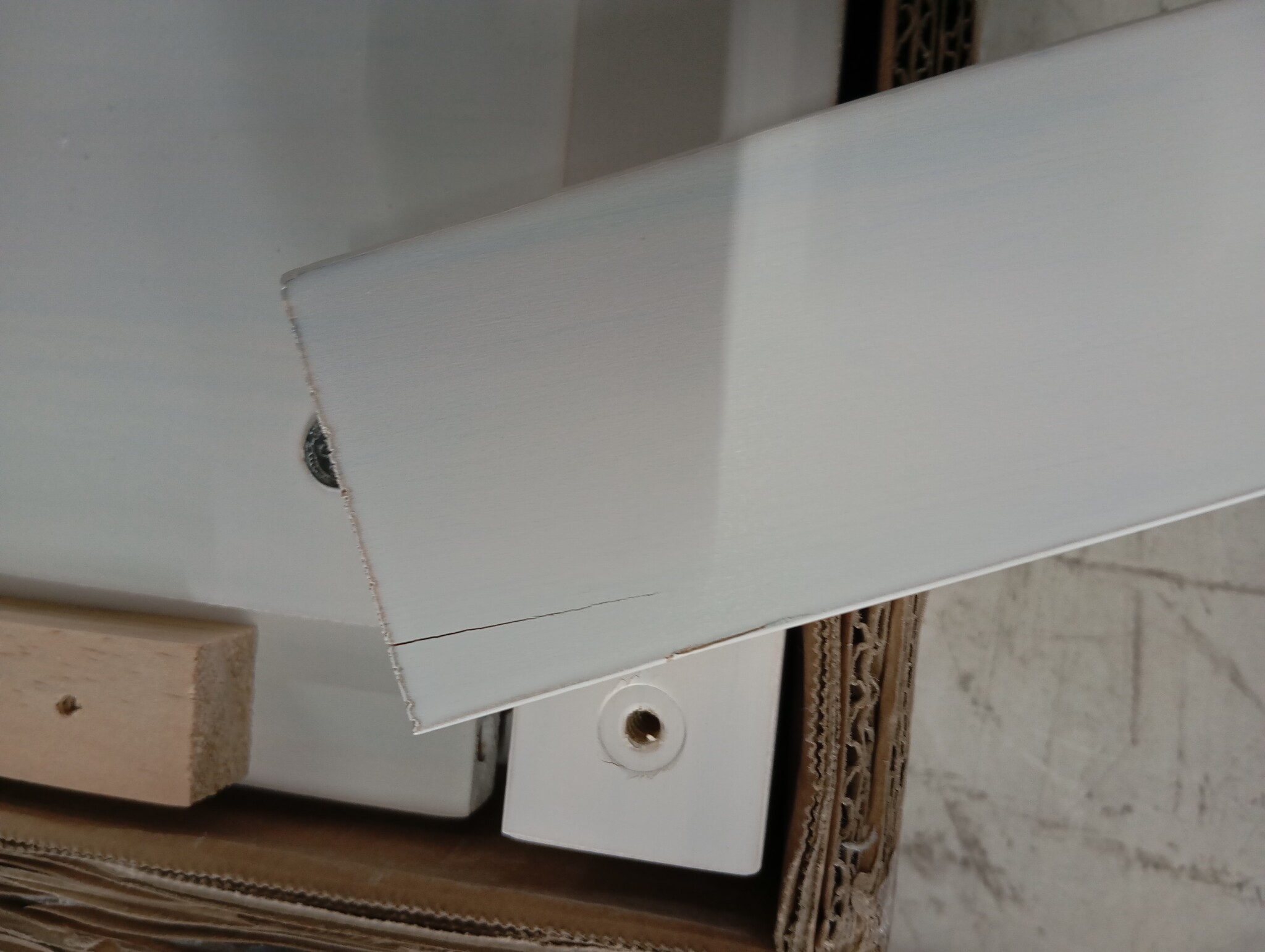 Halbank Massief Grenenhout Wit - 80x40x60 cm - 72% Korting!