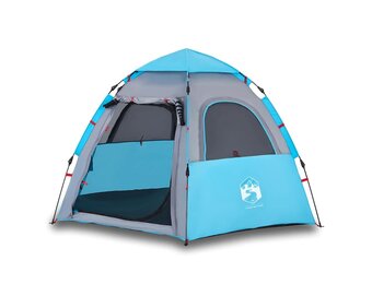 VidaXL Kampeertent 4-Persoons Blauw - 34% Korting!
