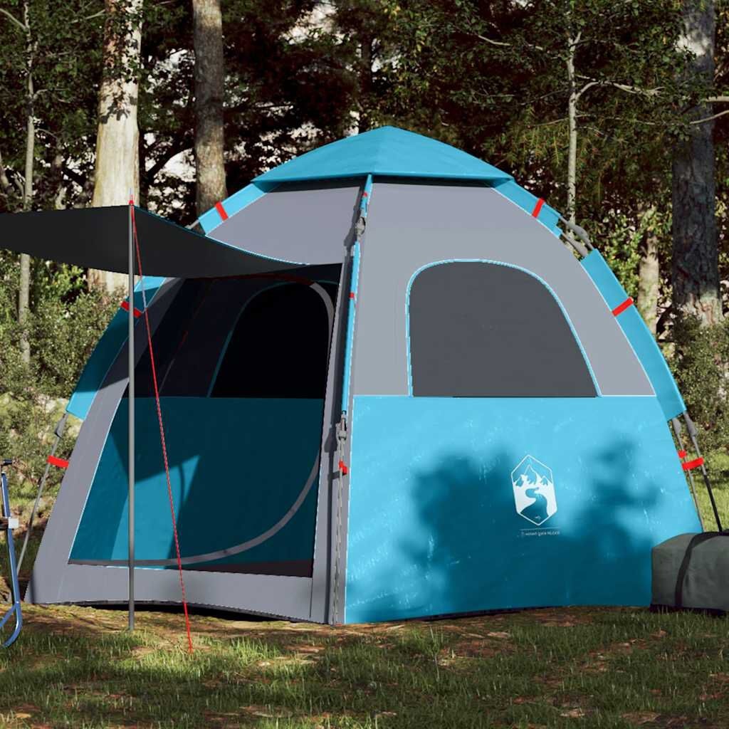VidaXL Kampeertent 4-Persoons Blauw - 34% Korting!