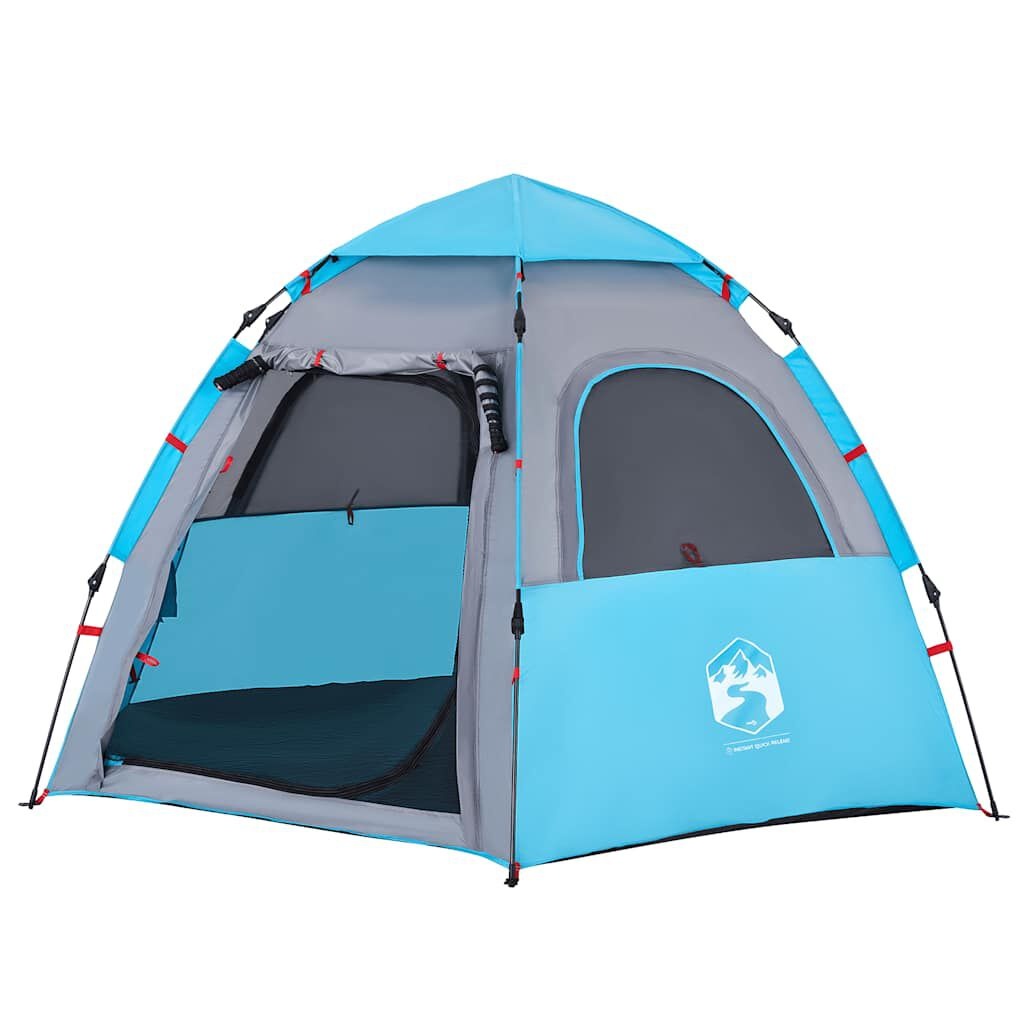 VidaXL Kampeertent 4-Persoons Blauw - 34% Korting!