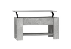 VidaXL Salontafel met Lift-Top: 101x49x52 cm, Betongrijs, 34% Korting