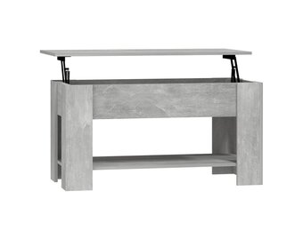 VidaXL Salontafel met Lift-Top: 101x49x52 cm, Betongrijs, 34% Korting