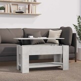 VidaXL Salontafel met Lift-Top: 101x49x52 cm, Betongrijs, 34% Korting