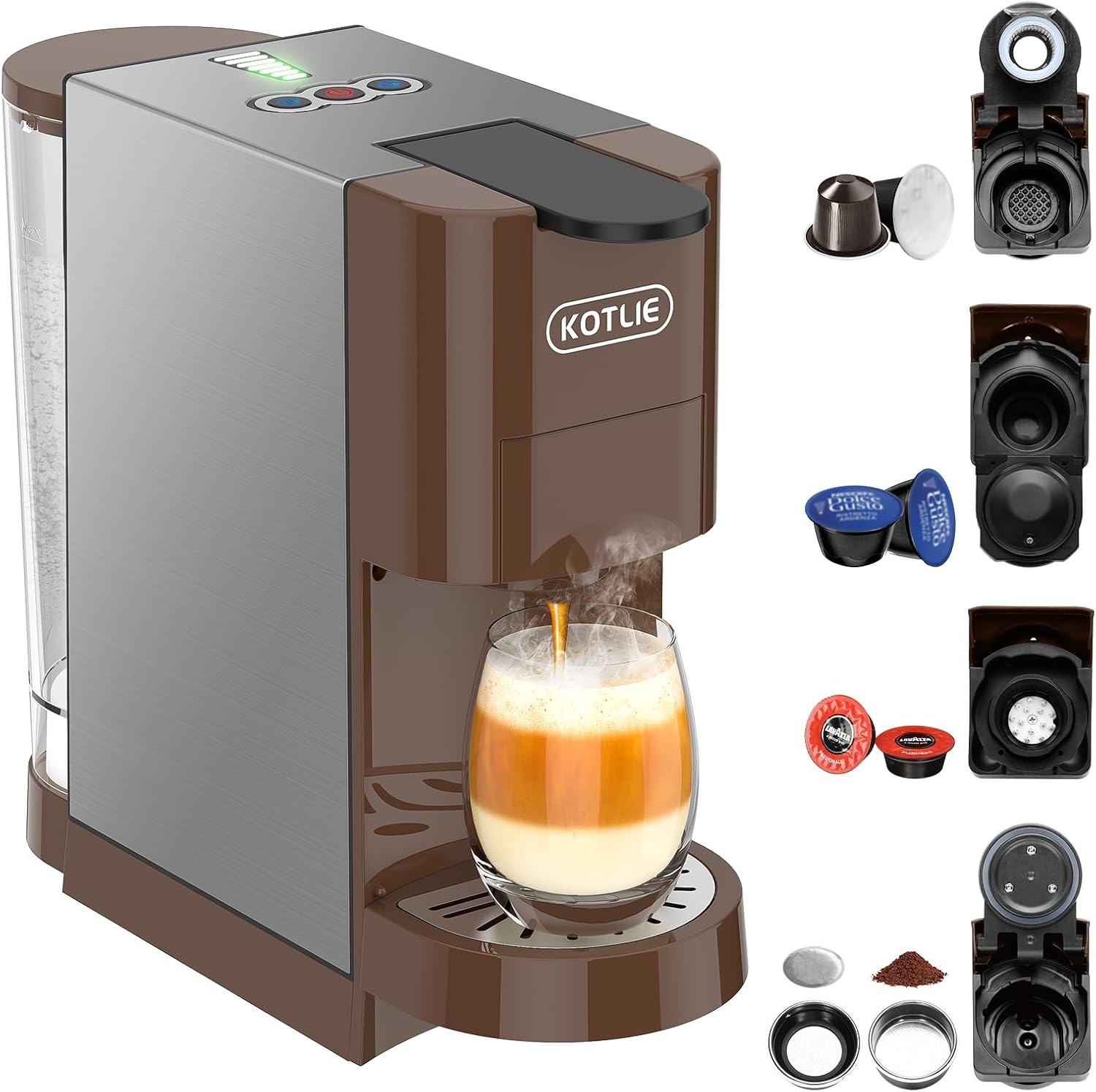 5-in-1 Koffiemachine (Nespresso, Dolce Gusto) - 34% Korting