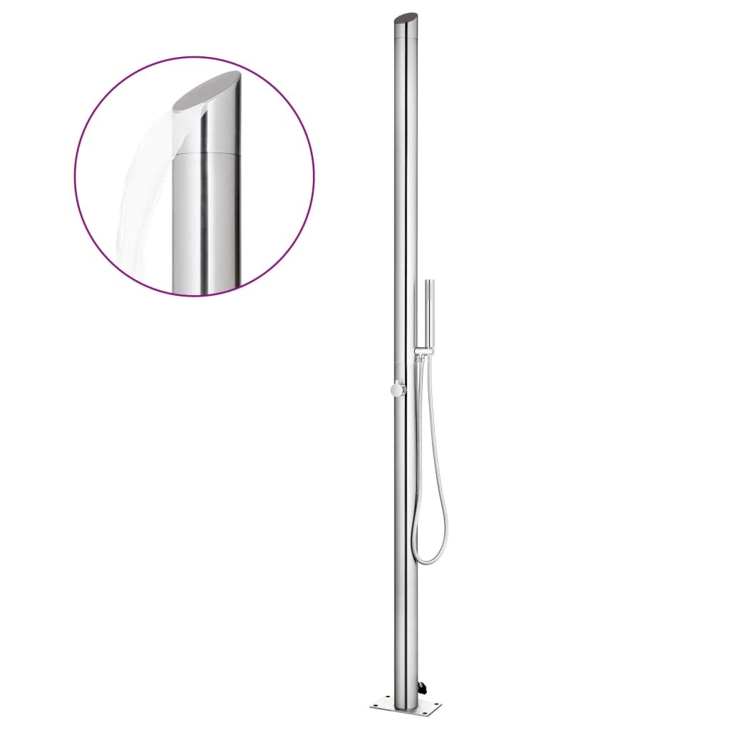 vidaXL Buitendouche 220cm RVS - 35% Korting!