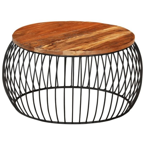 Salontafel Ø68 cm massief gerecycled hout - Nu 34% Korting!