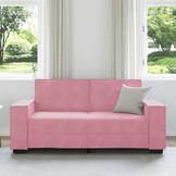 Roze Fluwelen Tweezitsbank 140 cm - 35% Korting