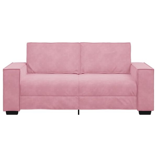 Roze Fluwelen Tweezitsbank 140 cm - 35% Korting