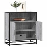 Dressoir Grijs Sonoma Eikenhout - 68x35x76cm - 34% Korting