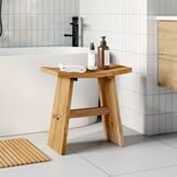 Badkamer Kruk Massief Teakhout Bruin - 34% Korting