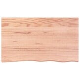 Houten Wastafelblad Massief Eikenhout 100x60cm - 34% Korting