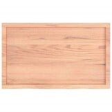 Houten Wastafelblad Massief Eikenhout 100x60cm - 34% Korting