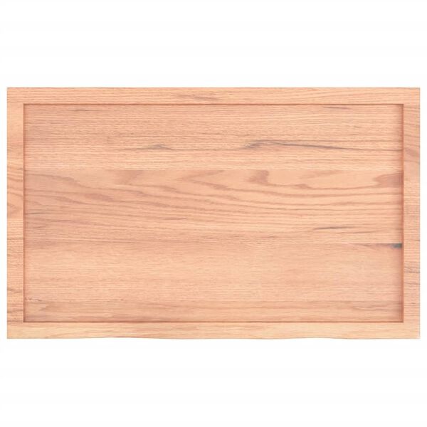 Houten Wastafelblad Massief Eikenhout 100x60cm - 34% Korting