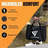 SCHNEIDERFREUDE Klapgrill 2.0 - Compacte Campinggrill met Dubbele Tang & Tas (29% Korting)