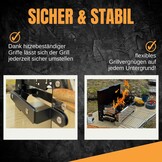 SCHNEIDERFREUDE Klapgrill 2.0 - Compacte Campinggrill met Dubbele Tang & Tas (29% Korting)