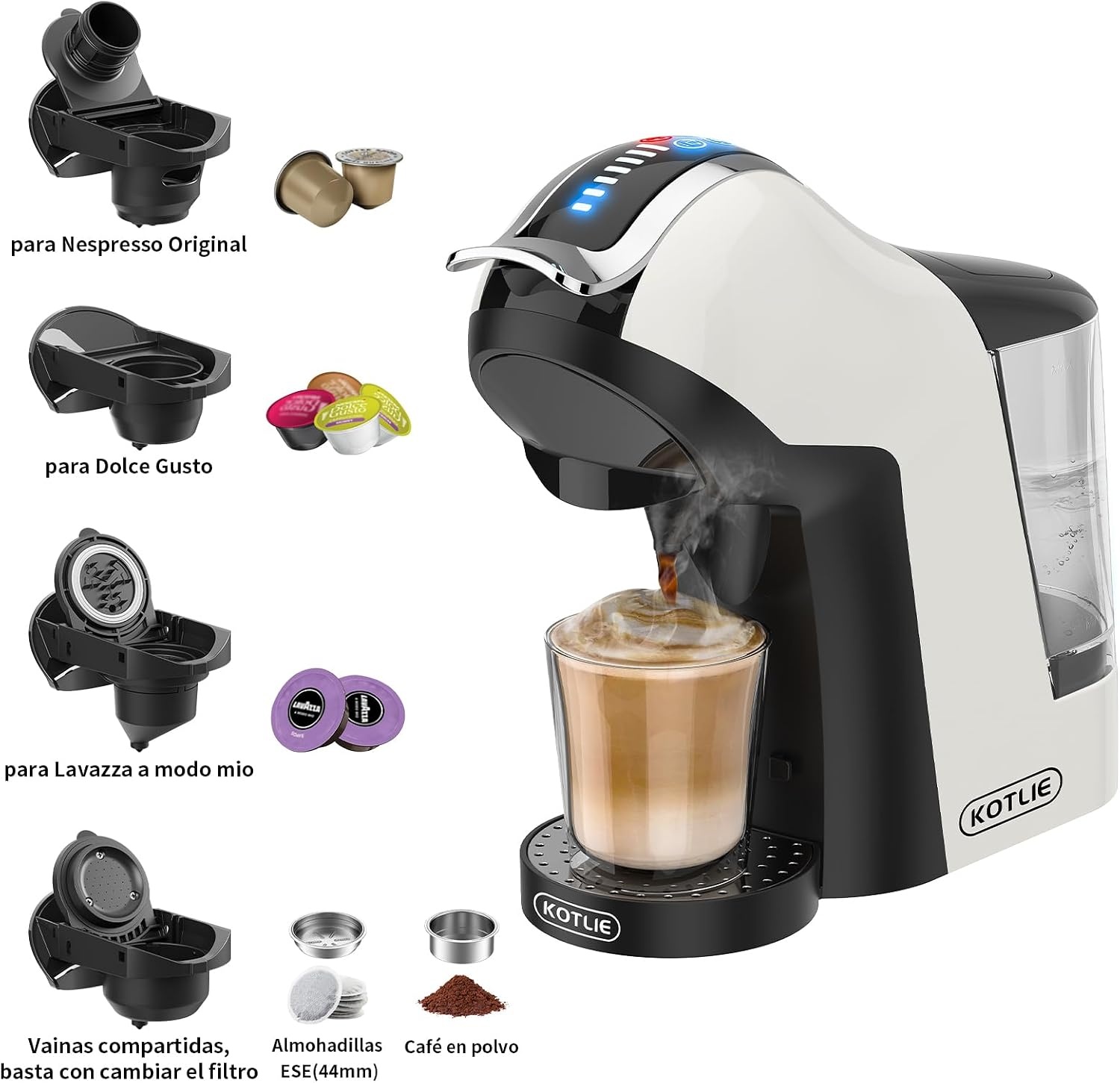 KOTLIE Koffiezetapparaat 5-in-1 met Korting - 34%