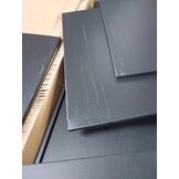 Plantenbak Staal 100x100x40 cm Zwart - 59% Korting!