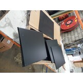 Plantenbak Staal 100x100x40 cm Zwart - 59% Korting!