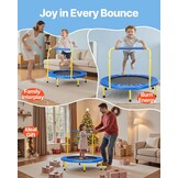 Opvouwbare Kinder Trampoline Blauw 92cm met Handvat (34% Korting)