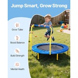 Opvouwbare Kinder Trampoline Blauw 92cm met Handvat (34% Korting)