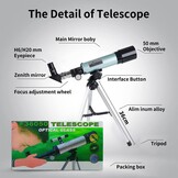 Astronomische Telescoop 90x Vergroting met Statief - 29% Korting