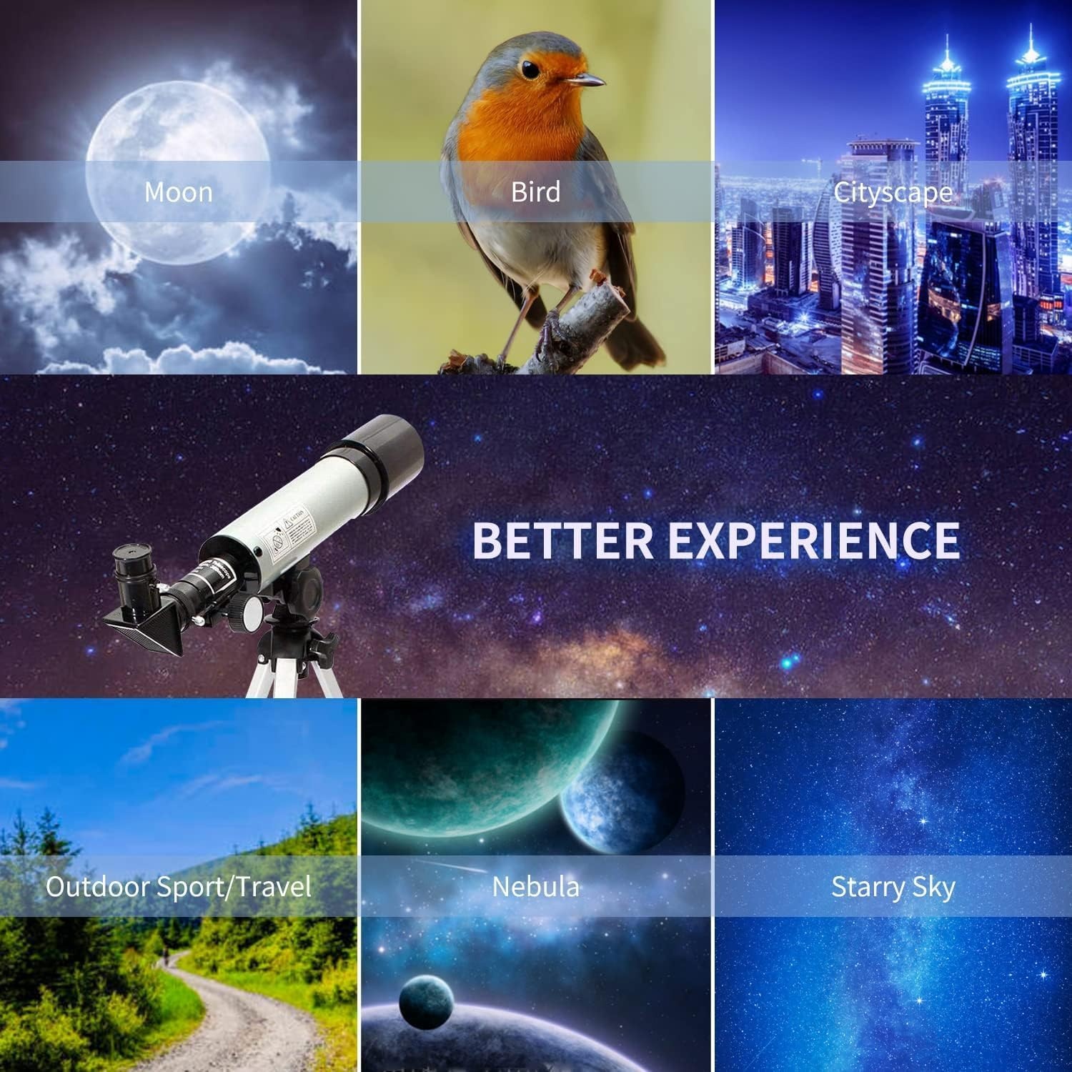 Astronomische Telescoop 90x Vergroting met Statief - 29% Korting