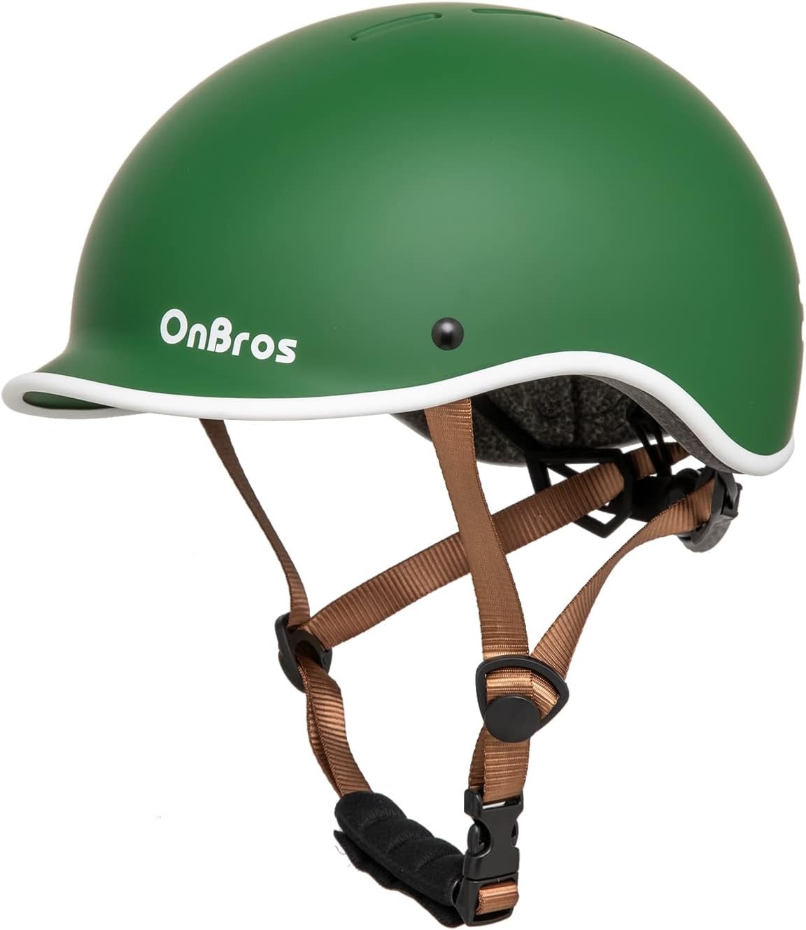 Retro Fietshelm Volwassenen OnBros - L - Koffiebruin - 33% Korting