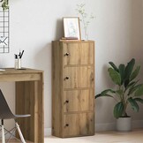 vidaXL Boekenkast Bewerkt Hout 40x24x102 cm Artisanaal Eiken - 34% Korting!