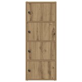 vidaXL Boekenkast Bewerkt Hout 40x24x102 cm Artisanaal Eiken - 34% Korting!