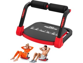 Opvouwbare Buikspiertrainer met 3 Weerstandsniveaus | 111cm | Max 150kg