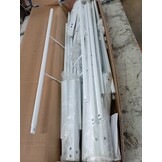 vidaXL Bedframe Metaal Wit 135x190cm - 54% Korting