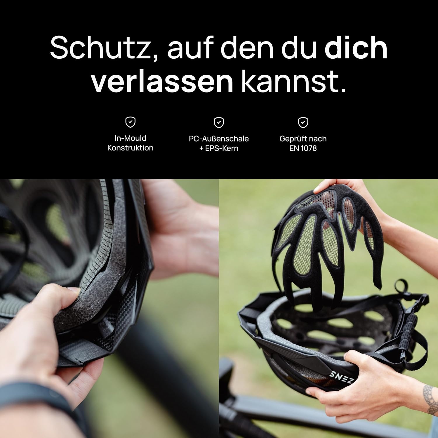 Ultralichte Fietshelm Carbonlook met Korting - Unisex Stad & E-bike