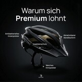 Ultralichte Fietshelm Carbonlook met Korting - Unisex Stad & E-bike
