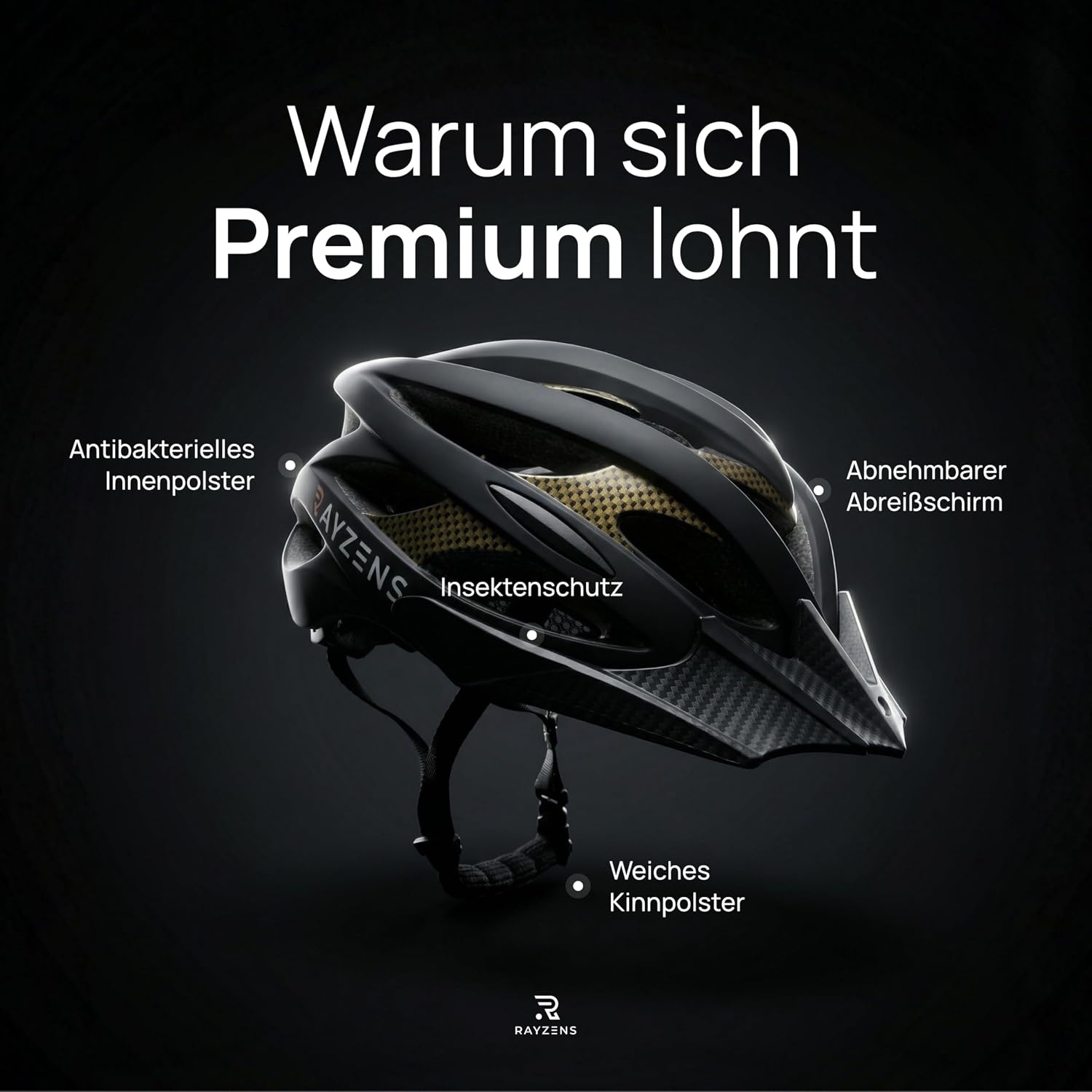 Ultralichte Fietshelm Carbonlook met Korting - Unisex Stad & E-bike