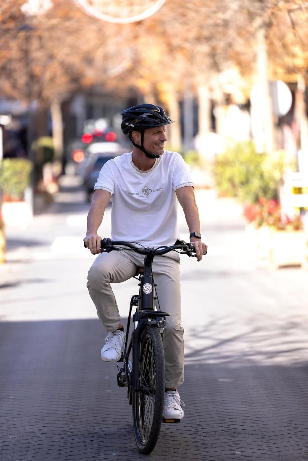 Ultralichte Fietshelm Carbonlook met Korting - Unisex Stad & E-bike
